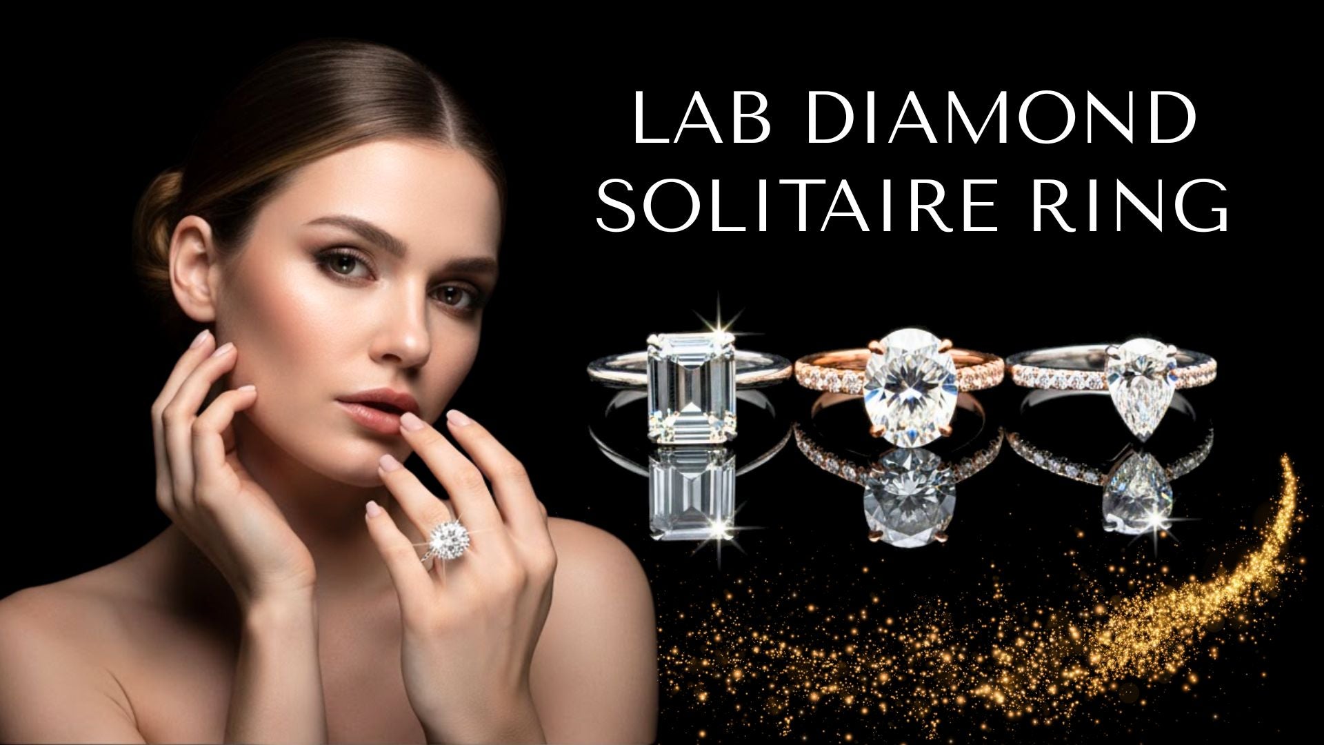 Lab Diamond Solitaire Ring
