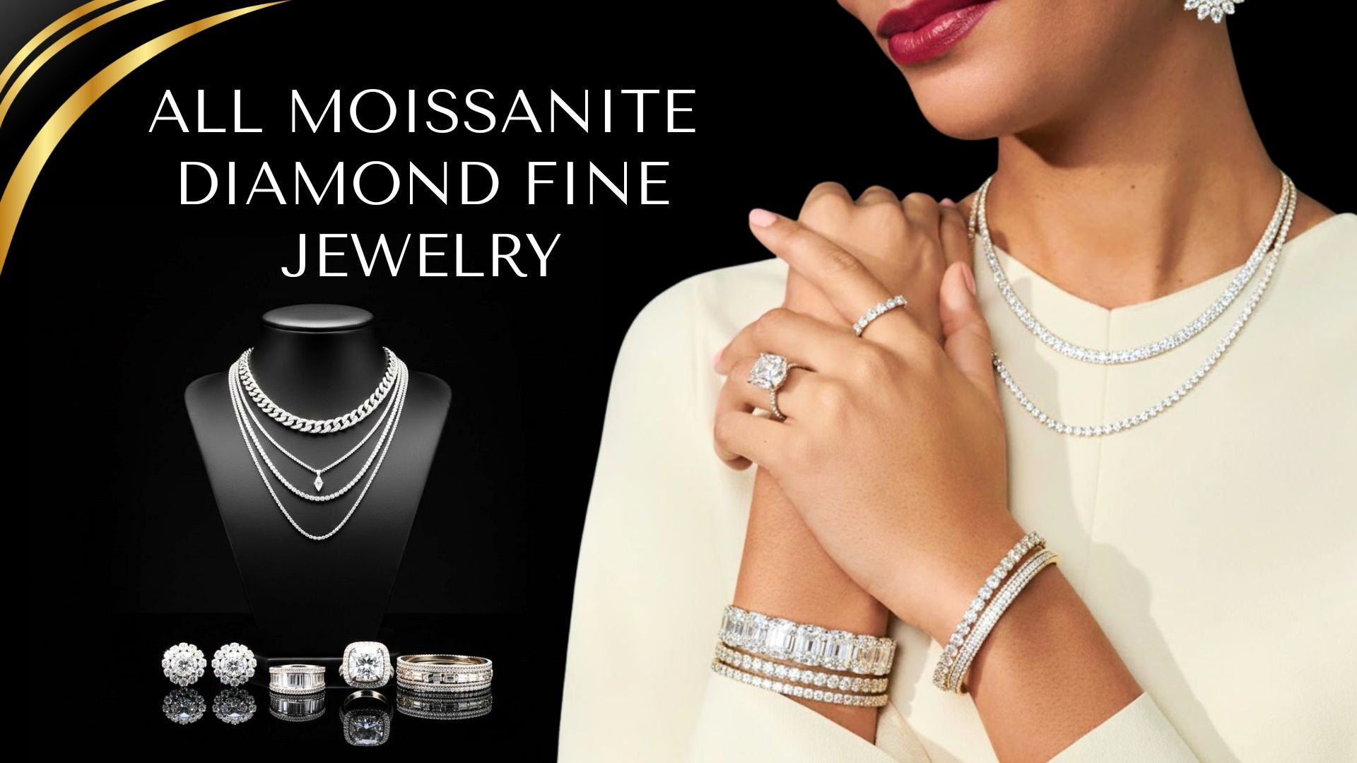 All Moissanite Diamond Fine Jewelry