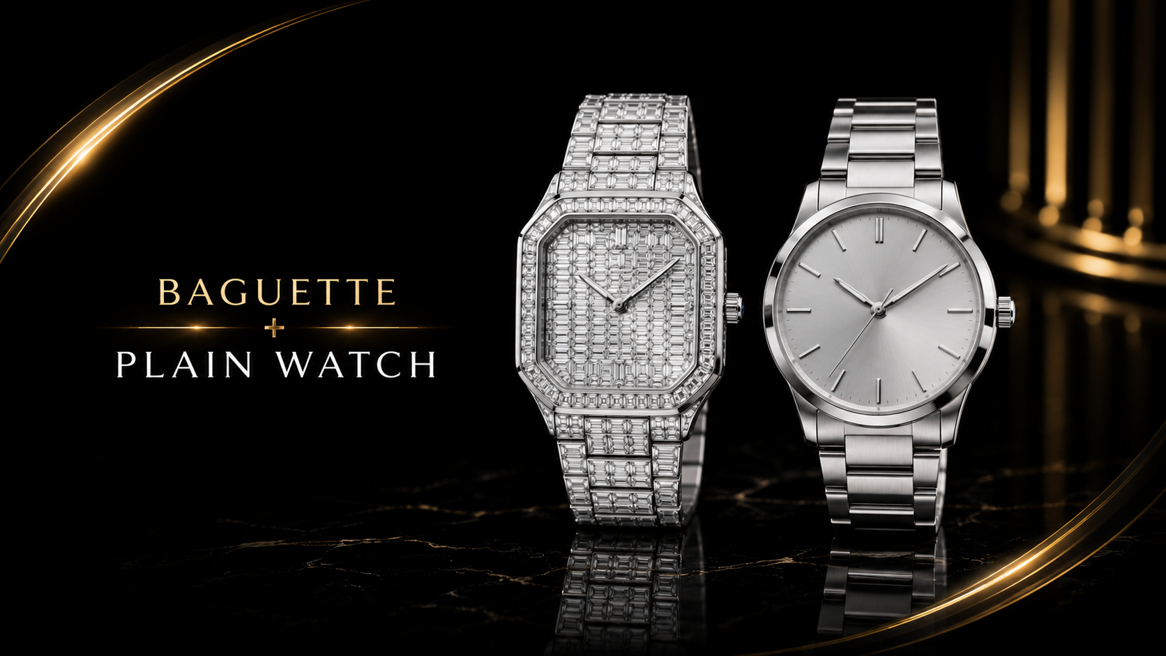 Baguette + Plain Watch — $1,999