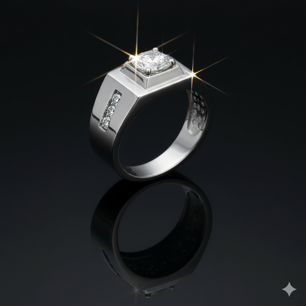 Lab Diamond Men's Fine Jewelry Ring