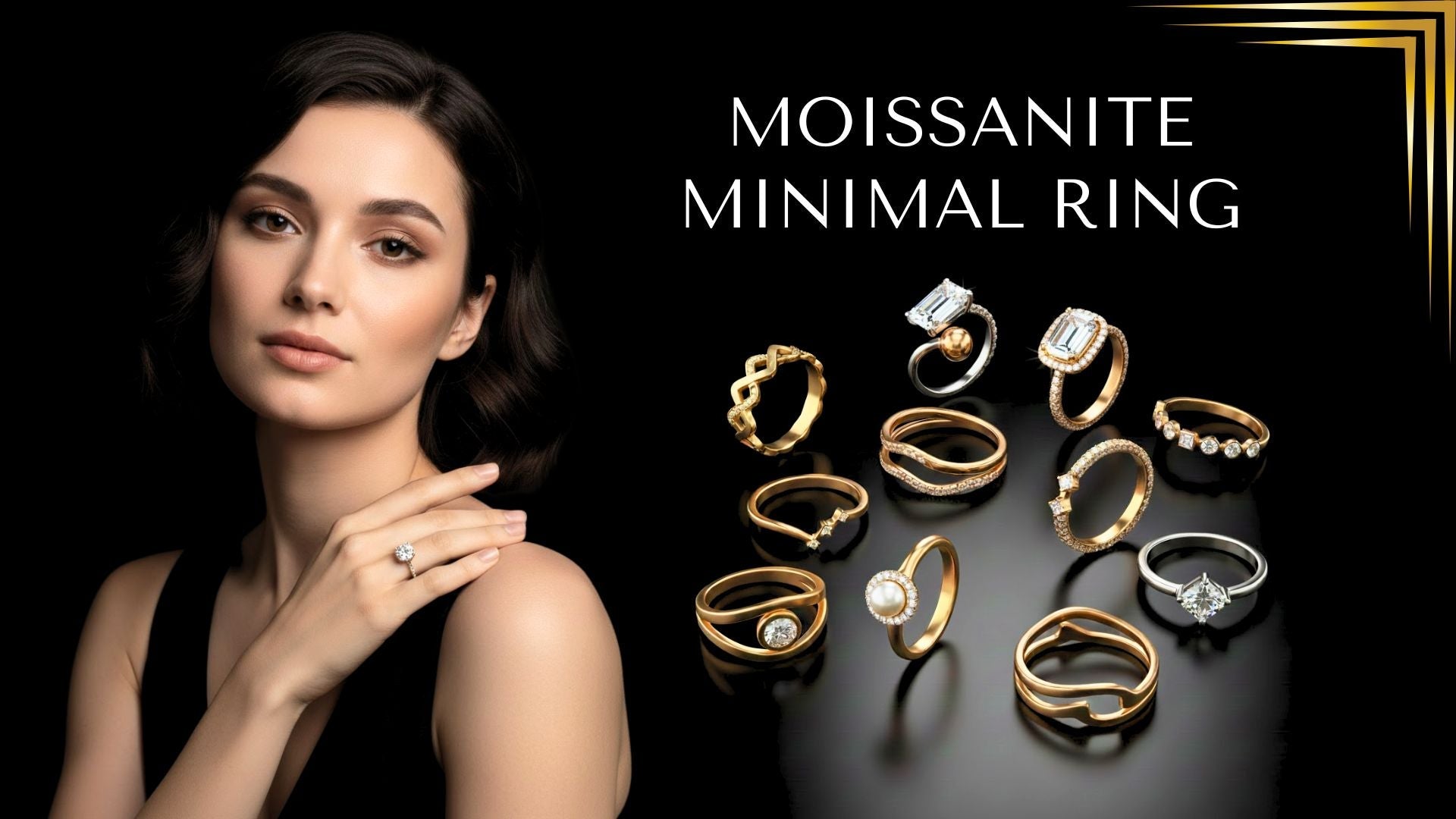 Moissanite Minimal Ring