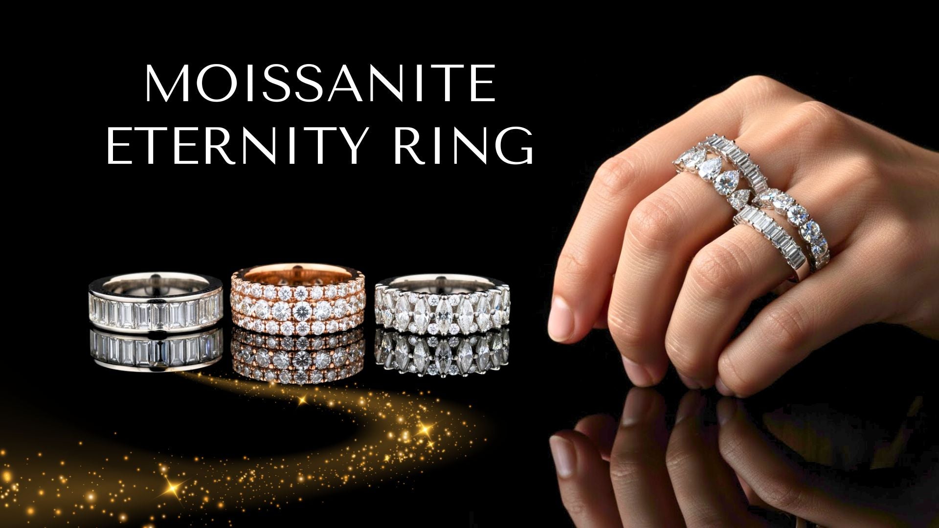 Moissanite Wedding Bands