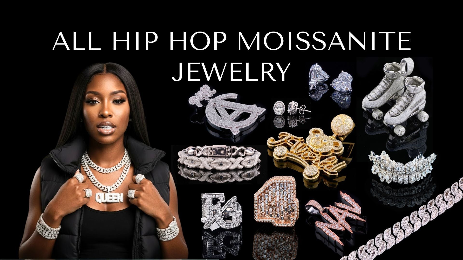 All Hip Hop Moissanite Jewelry