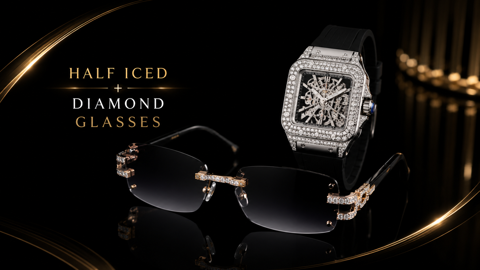 Half Iced + Diamond Glasses — $799
