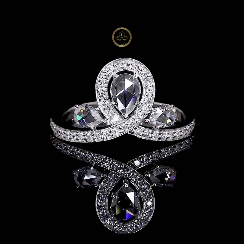 Lab Diamond Rose Cut Ring N