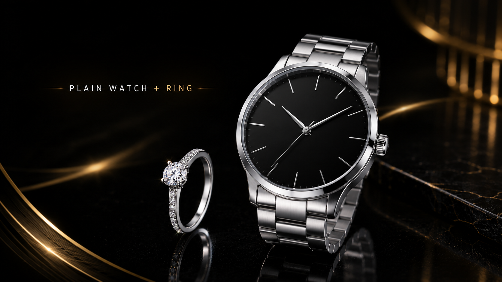 Plain Watch + Ring — $399