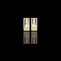0.54 TCW Modern Rectangular Moissanite Diamond Drop Earring with Multi-Row Pave Detailing For Her