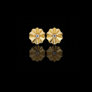 0.06 TCW Minimalist Round Moissanite Diamond Studs Earring Perfect Gift for Her