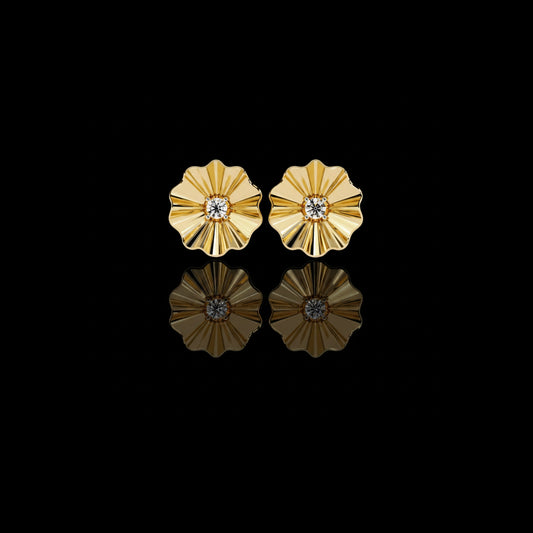 0.06 TCW Minimalist Round Moissanite Diamond Studs Earring Perfect Gift for Her