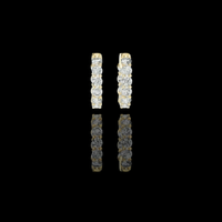 1.60 TCW Royal Elegance Round Cut Moissanite Diamond Exquisite Statement Earrings