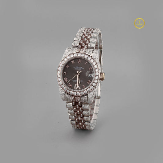 Luminous Iced Out Watch – PRECIOUSGEMS x IVEVAR Diamond Men's Bling Watch