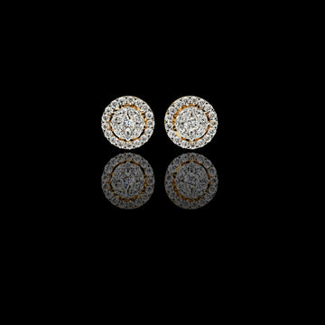 0.88 CT Affordable Luxury Moissanite Round Cut Diamond Stud Earring Tiny but Brilliant for Daily Wear
