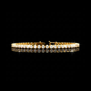 3 MM Classic Tennis Bracelet with Sparkling Round Cut Moissanite Diamond Timeless Elegant Jewelry