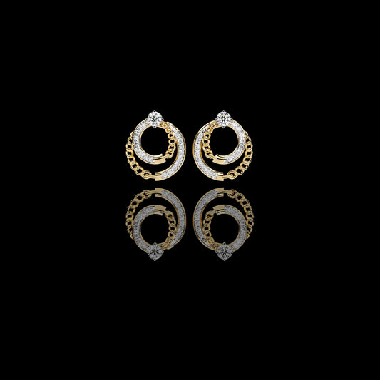 0.46 TCW Sophisticated Round Cut Moissanite Diamond Earrings Secure Push Backs for Active Lifestyles