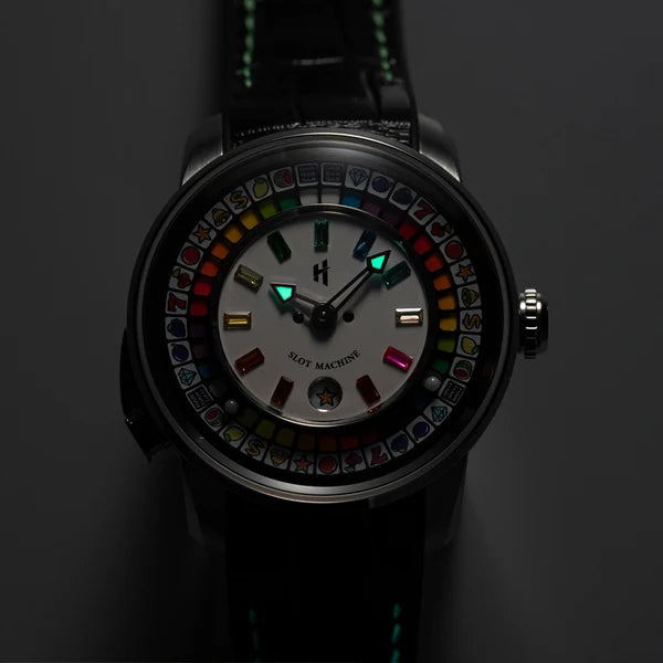 Casino Series Black Slots Machine Limited Edition Automatic Watch