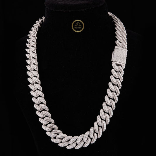 Iced Out Heavy Choker Necklace Encrusted with Brilliant Cut Lab Grown Diamonds