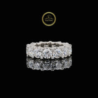 Round Cut Lab Diamond Statement Eternity Band
