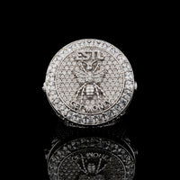 Full Silver Ant Unique Style Lab Grown Diamond Hip Hop Men Ring By Ivevar
