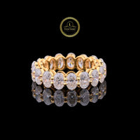 Oval Cut Lab Grown Diamond Full Eternity Wedding Band