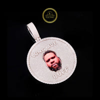 The Buff Legacy Custom Photo Memorial Lab Diamond Iced-Out 3D Medallion Pendant