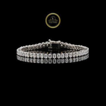 Oval Cut Lab Grown Diamond Tennis Bracelet