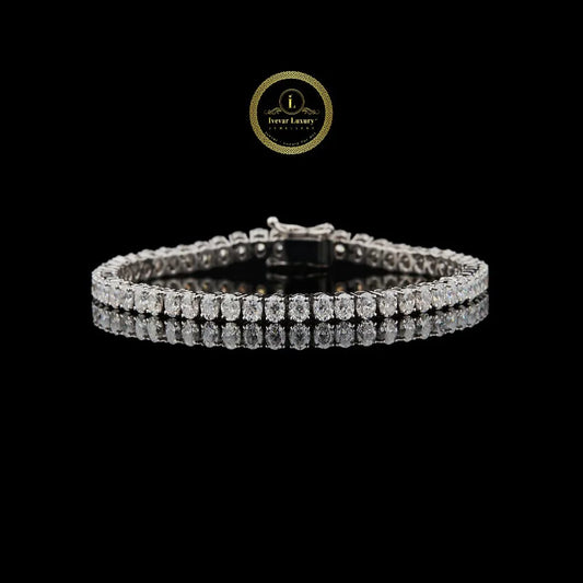 Oval Cut Lab Grown Diamond Tennis Bracelet