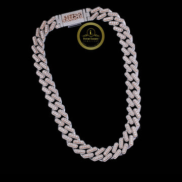 Heavyweight Iced Out Moissanite Diamond Cuban Chain Built by IVEVAR Luxury
