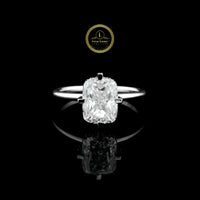 Radiant Cut Lab Grown Diamond Solitaire Delicate Ring