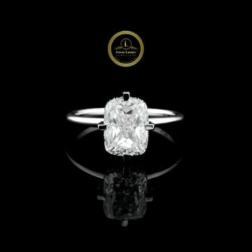 Radiant Cut Lab Grown Diamond Solitaire Delicate Ring