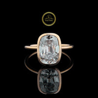Elongated Cushion Cut Lab Grown Diamond Bezel Set