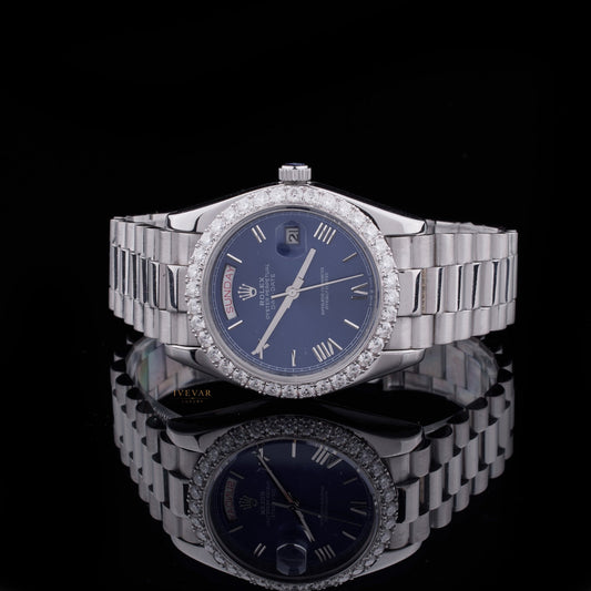 Executive Elite Collection Sport Chronograph And Moissanite Diamond Luxury Watch Set