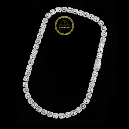 Crafted to Stun Moissanite Diamond Iced-Out Tennis Chain for Ultimate Drip By Ivevar