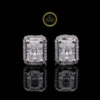 Timeless 3.00 CT Radiant Cut Lab Grown Diamond Halo Stud Earrings By Ivevar