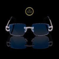 Unisex Luxury Blue Gradient Shades Celebrity Fashion Eyewear