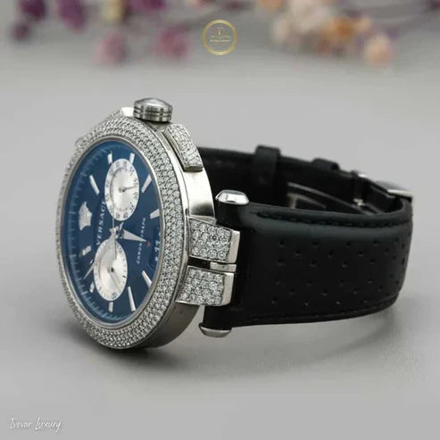Moissanite Diamond Prestige Collection White Ice Luxury Watch Duo