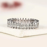 Marquise Cut Lab Grown Diamond Full Infinity Band