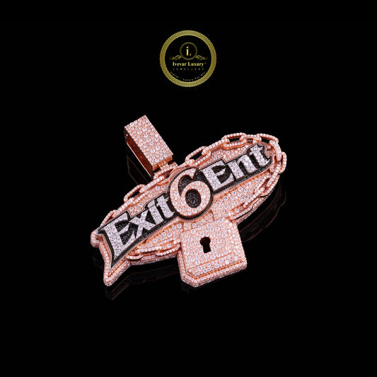 Exit6Ent Moissanite Diamond Pendant for Exclusive Hip-Hop Statement Jewelry