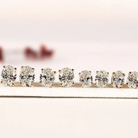 Moissanite Oval Cut Diamond Solitaire Setting Stud Earring
