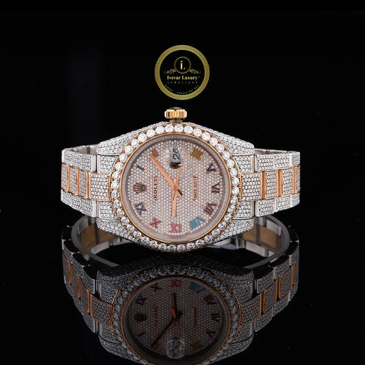 Prestige Black And Rose Gold Crystal Timepiece Luxury Watch Collection By Ivevar
