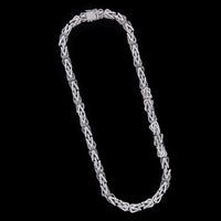 Iced Out Intricate Woven Choker Necklace Encrusted with Brilliant Cut Lab Grown Diamonds