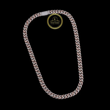 Iced Out Spherical Bead Choker Necklace Encrusted with Brilliant Cut Moissanite
