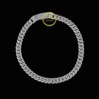 Custom Symmetrical Interlocking Geometric Links Featuring Micro Lab Grown Diamonds