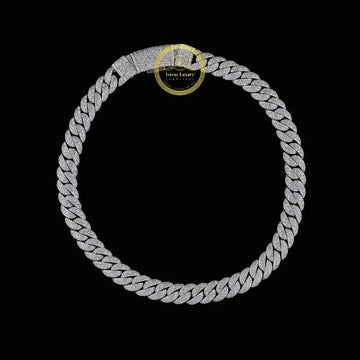 Custom Symmetrical Interlocking Geometric Links Featuring Micro Lab Grown Diamonds