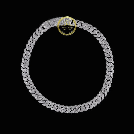 Custom Symmetrical Interlocking Geometric Links Featuring Micro Lab Grown Diamonds
