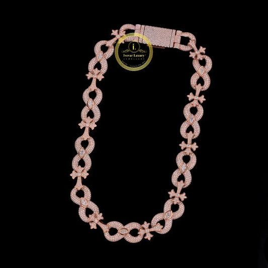 Iced Out Heavy Choker Necklace Encrusted with Brilliant Cut Lab Grown Diamonds