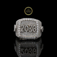 Custom 2036 Iced Out Lab Grown Diamond Statement Pinky Ring