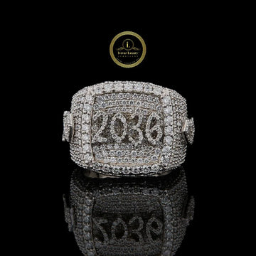 Custom 2036 Iced Out Lab Grown Diamond Statement Pinky Ring