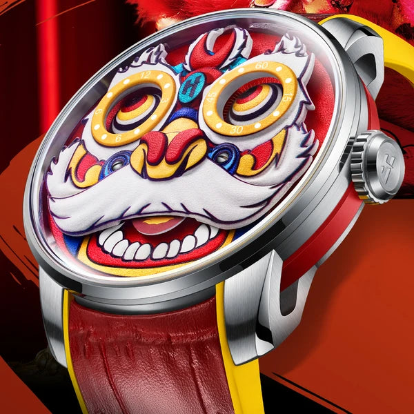 Fun Series Red Lion Dance Automatic Watch