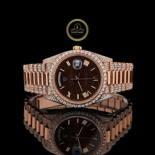 Elite Watch Collection – Rose Gold Luxury & Black Rubber Strap Chronograph Watches