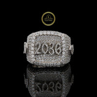 2036 Royal Iced Out Moissnaite Diamond Custom Ring By Ivevar